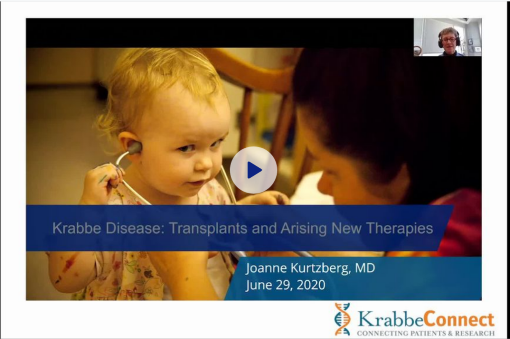 Therapies - KrabbeConnect - Webinar