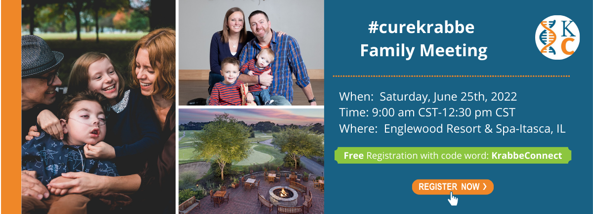2022 Family Meeting Banner - #curekrabbe - KrabbeConnect 2022 Family Meeting Banner - #curekrabbe - KrabbeConnect