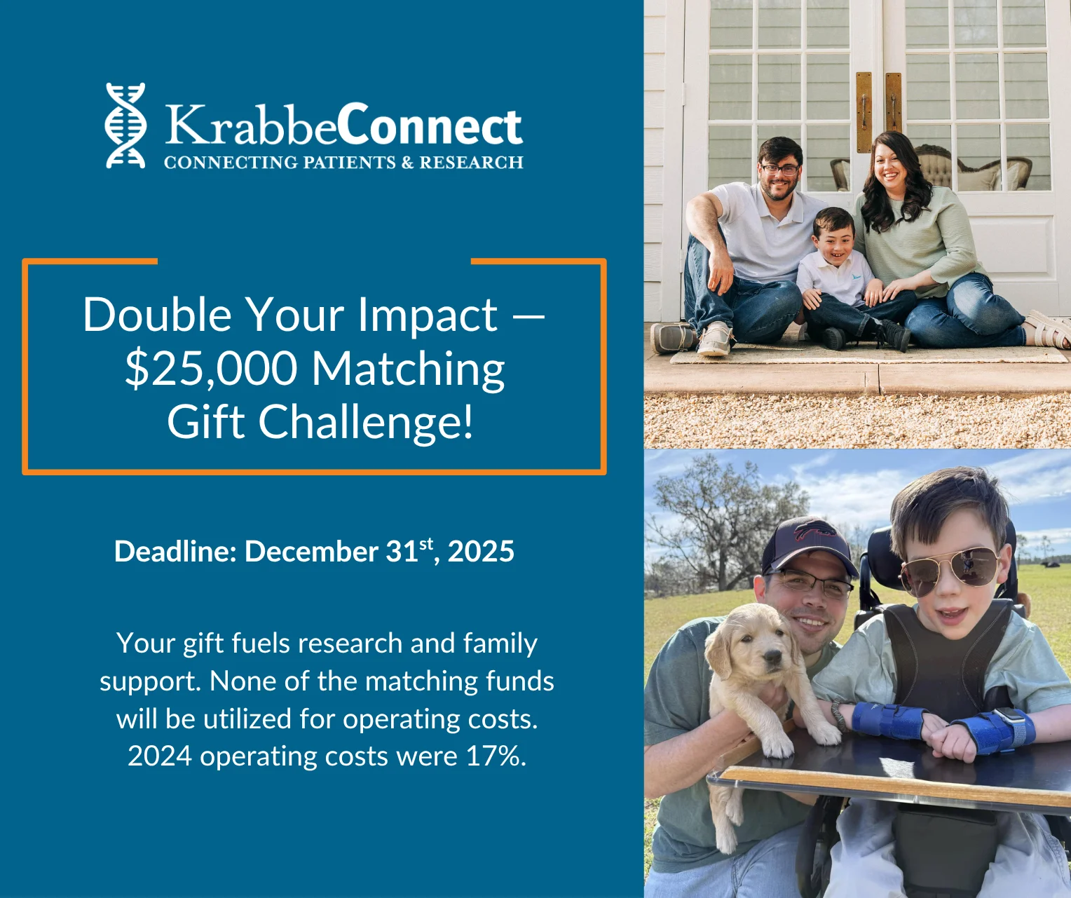 2025 Match My Gift to KrabbeConnect - KrabbeConnect - Krabbe Disease Events
