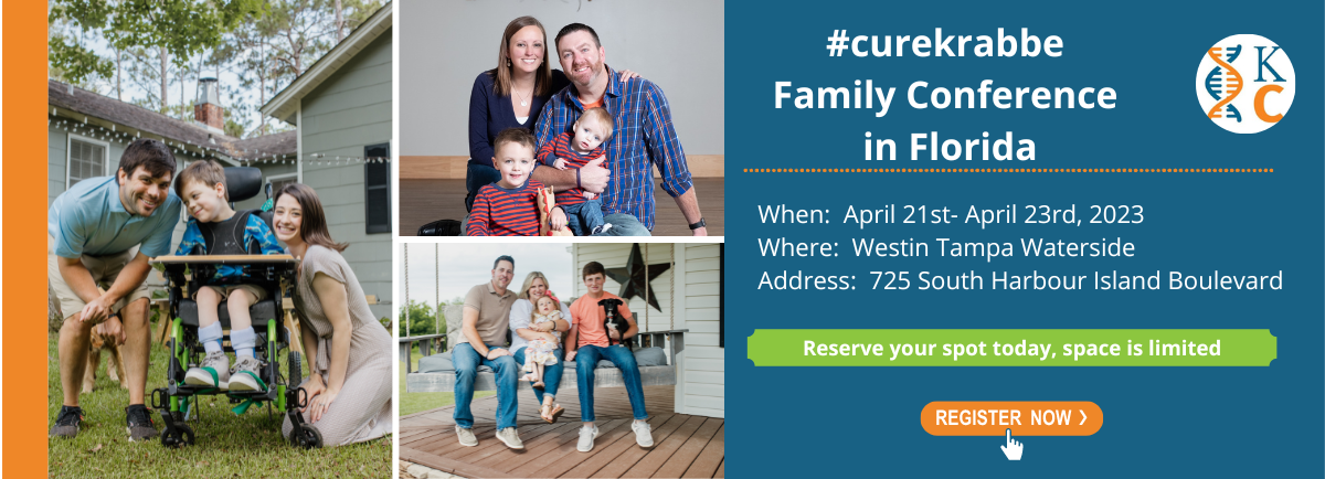 #curekrabbe Family Meeting Banner2023