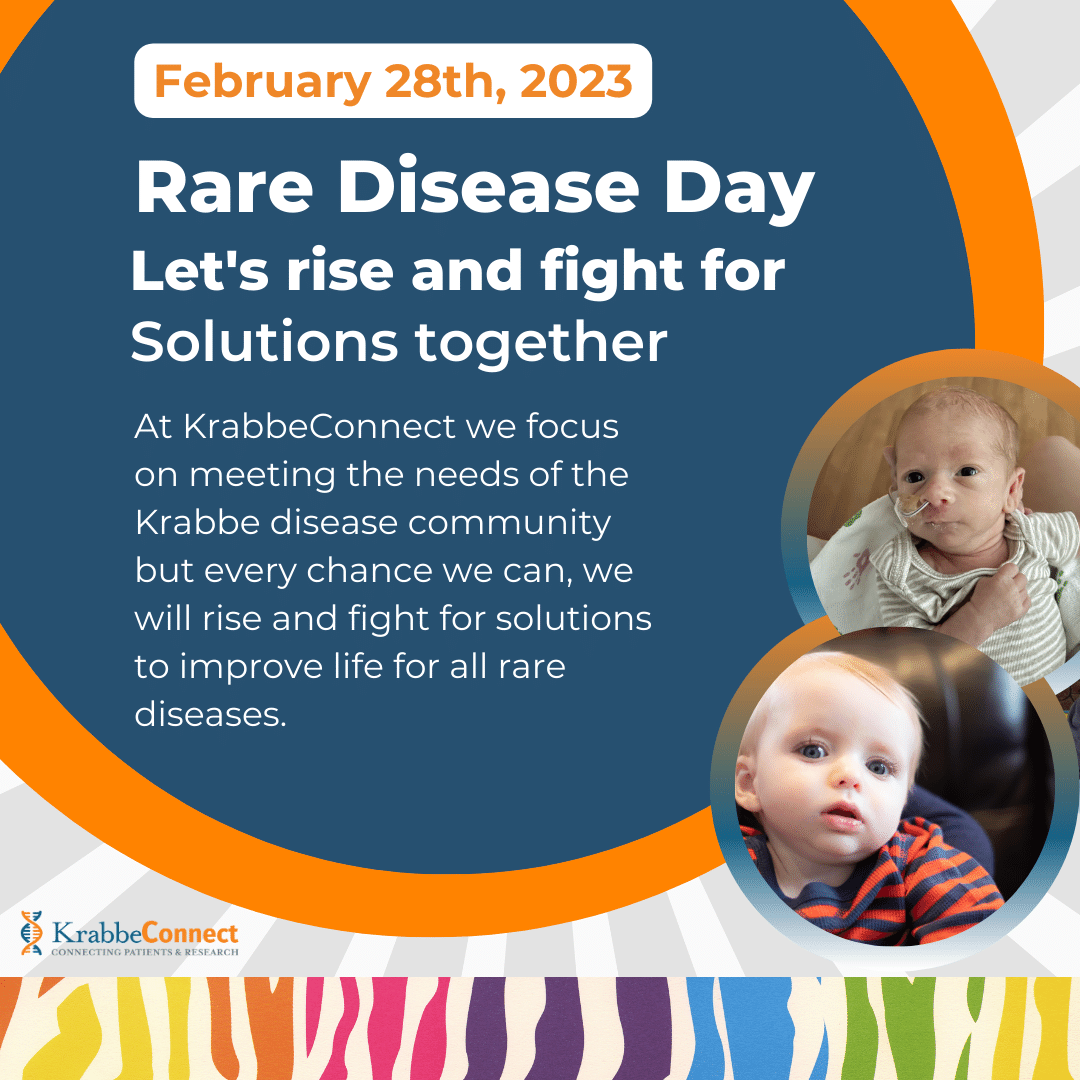 2023-02-02 Rare Disease Day - Square - KrabbeConnect
