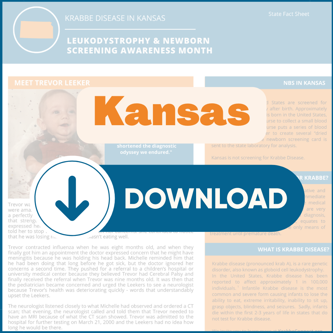 2023-08-14 Kansas Krabbe Newborn Screening Fact Sheet