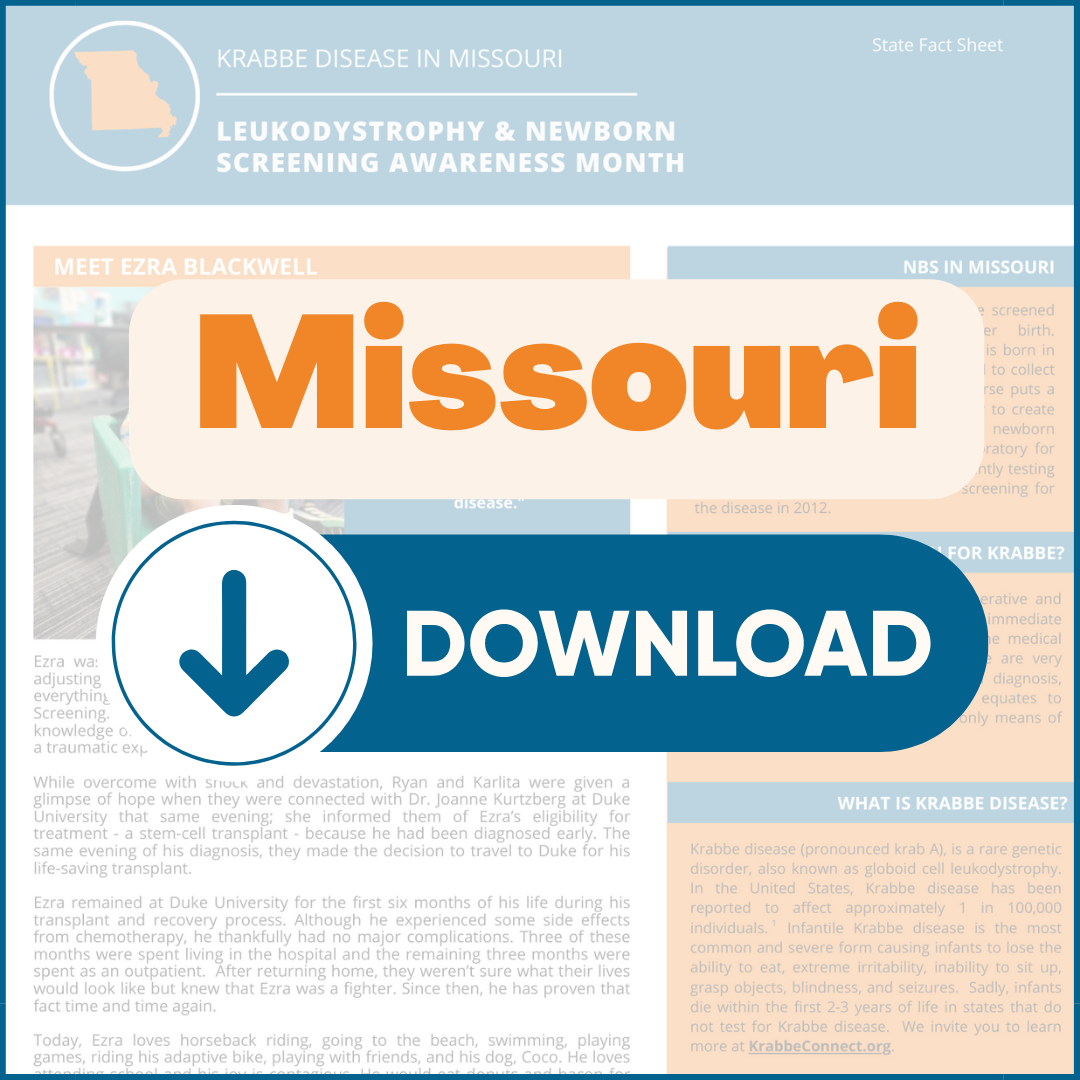 2023 Missouri Krabbe Newborn Screening Fact Sheet