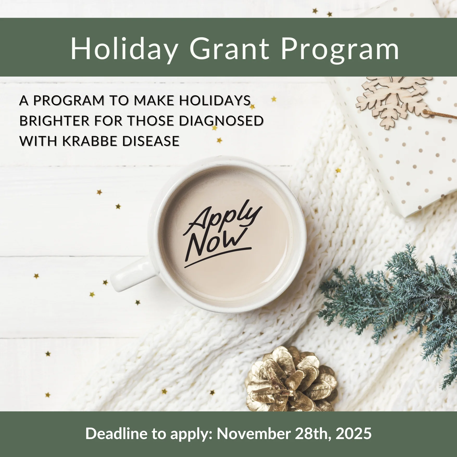 2025 Krabbe Family Holiday Grant Program - KrabbeConnect - Krabbe Disease Events