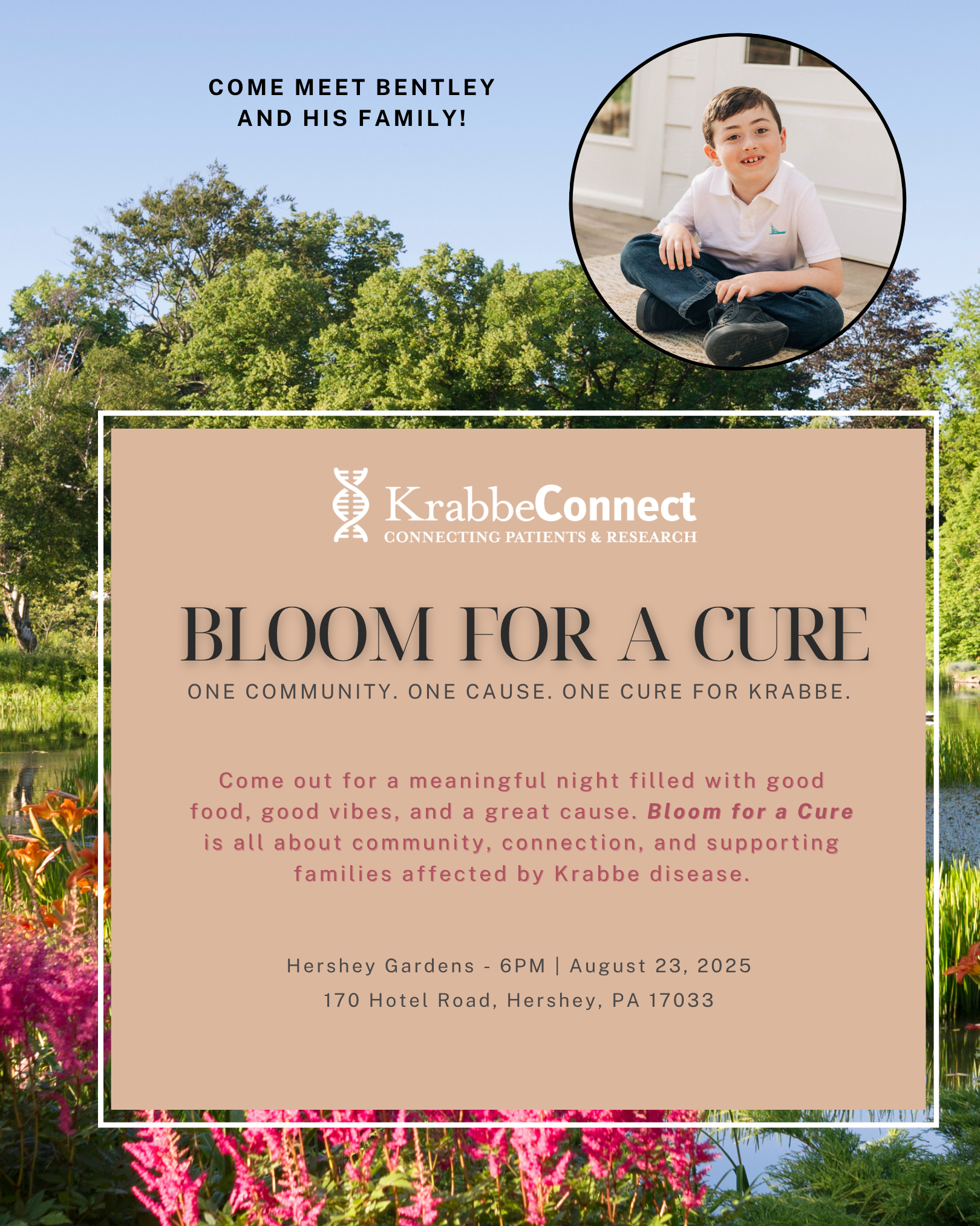Bloom for a Cure: A Family-Friendly Event at Hershey Gardens - KrabbeConnect - Krabbe Disease Events Bloom for a Cure: A Family-Friendly Event at Hershey Gardens - KrabbeConnect - Krabbe Disease Events