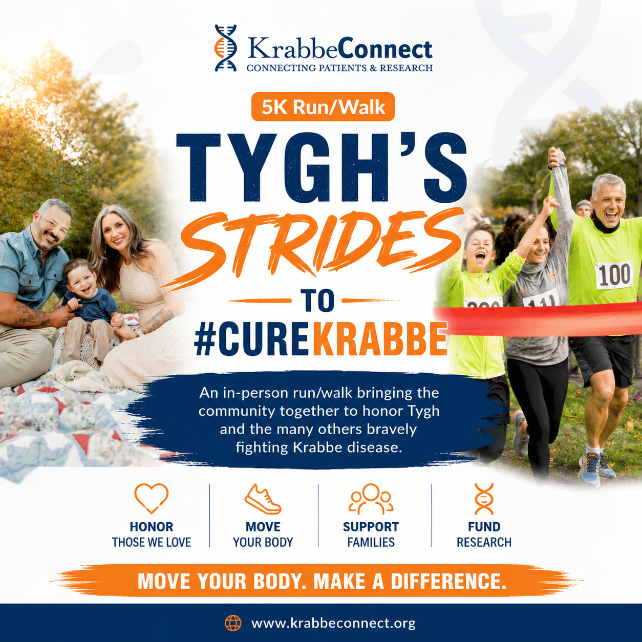 Tygh’s Strides to #curekrabbe 5K - KrabbeConnect - Krabbe Disease Events